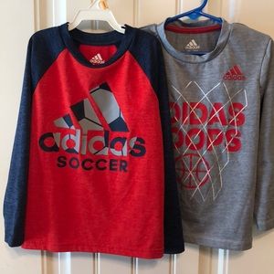 Boys Adidas Long Sleeve Shirts